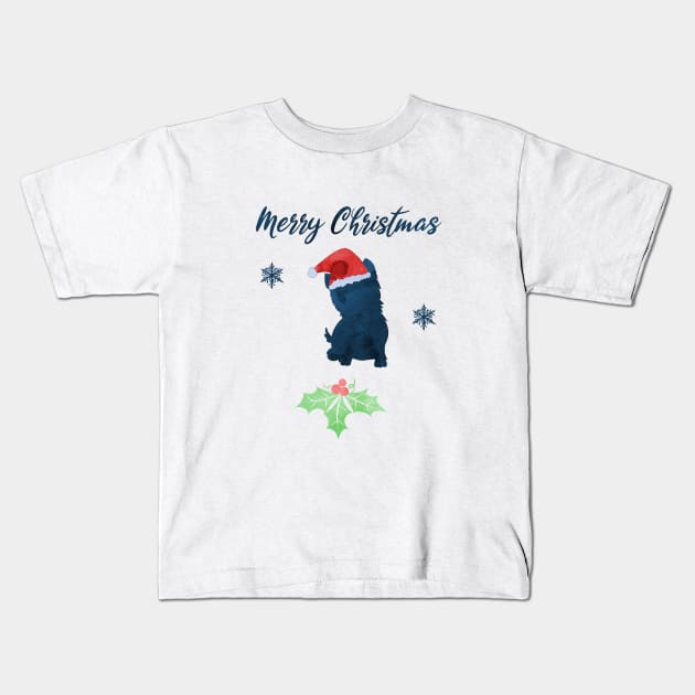 Christmas Westie - West Highland White Terrier Kids T-Shirt by TheJollyMarten